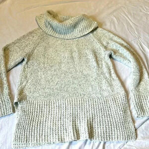 DKNY  cowl neck black and white sweater M